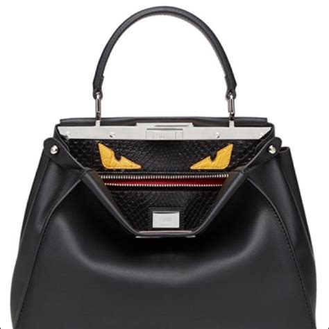 fendi bag black eye|Fendi peekaboo bag.